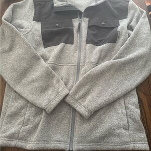 Columbia‎ Gray and Black Zip-Up Jacket L